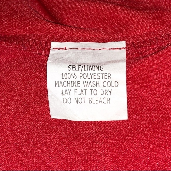 Meghan Matthews Red Floral High Low Chiffon Sundress Size 10 - Picture 7 of 9